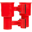 RoboCup Clamp-On Dual-Cup & Drink Holder (Red)