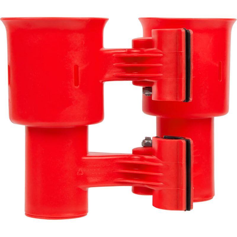 RoboCup Clamp-On Dual-Cup & Drink Holder (Red)