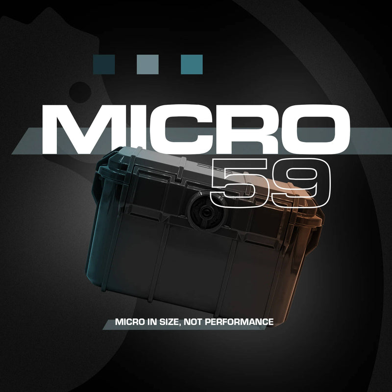Seahorse 59 Micro Hard Case (Green, Foam Interior and O-Ring)