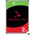 Seagate 2TB IronWolf Pro 7200 rpm SATA III 3.5" Internal NAS HDD (CMR, Retail, 2-Pack)