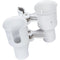 RoboCup Clamp-On Dual-Cup & Drink Holder (White)