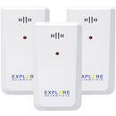 Explore Scientific Radio Weather Station with 3 Sensors (White)