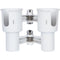 RoboCup Clamp-On Dual-Cup & Drink Holder (White)