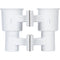 RoboCup Clamp-On Dual-Cup & Drink Holder (White)