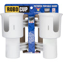 RoboCup Clamp-On Dual-Cup & Drink Holder (White)