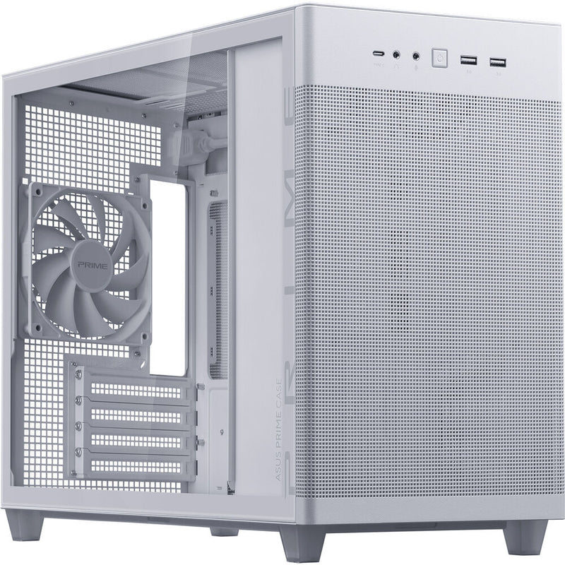 ASUS Prime AP201 Micro-ATX Case (White, Tempered Glass)