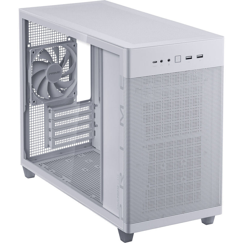 ASUS Prime AP201 Micro-ATX Case (White, Tempered Glass)
