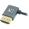 ZILR Hyper-Thin High-Speed HDMI Secure Cable with Right-Angle Connector and Ethernet (19.7")