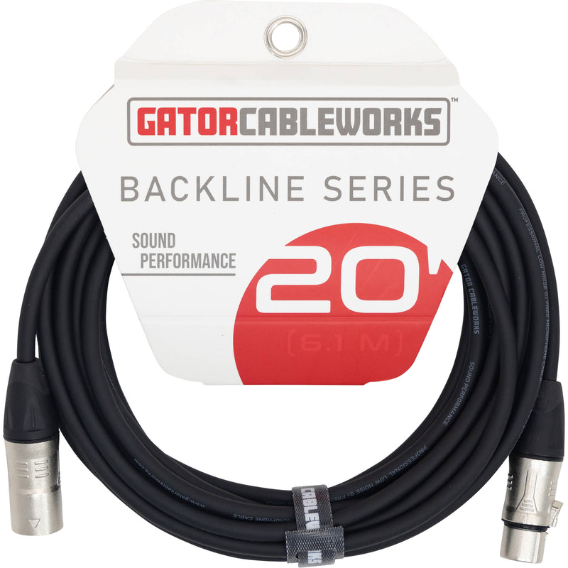 Gator Backline Series XLR Microphone Cable (20')