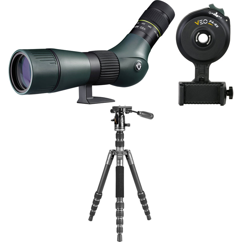 Vanguard 15-45x60 VEO HD Angled-Viewing Spotting Scope with Tripod & Digiscoping Adapter