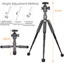 XILETU M-5G Tabletop Tripod with G-28 Ball Head