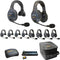 Eartec EVADE EVX1055-CM Dual-Channel Light-Industrial Full-Duplex Wireless Intercom System with 5 Single-Ear & 5 Dual-Ear Headsets (2.4 GHz)