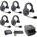 Eartec EVADE EVX5S-CM Dual-Channel Light-Industrial Full-Duplex Wireless Intercom System with 5 Single-Ear Headsets (2.4 GHz)