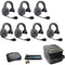 Eartec EVADE EVX7S-CM Dual-Channel Light-Industrial Full-Duplex Wireless Intercom System with 7 Single-Ear Headsets (2.4 GHz)