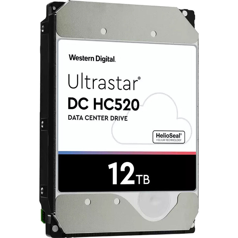 WD 12TB Ultrastar DC HC520 7200 rpm SATA III 3.5" Internal Data Center HDD (ISE Security, 512e Formatting)