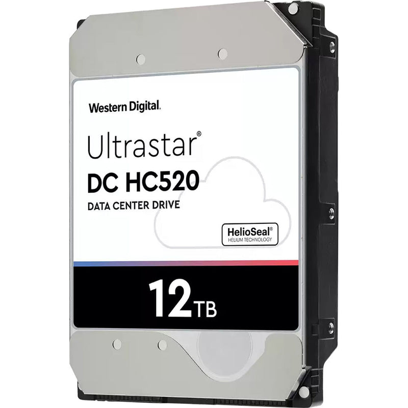 WD 12TB Ultrastar DC HC520 7200 rpm SATA III 3.5" Internal Data Center HDD (ISE Security, 512e Formatting)