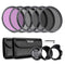 Neewer 82mm ND, CPL, UV & FLD Lens Filter Kit with Accessories (Set of 6)