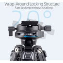 XILETU X255SC Carbon Fiber Tripod with Low-Profile Arca-Type Head