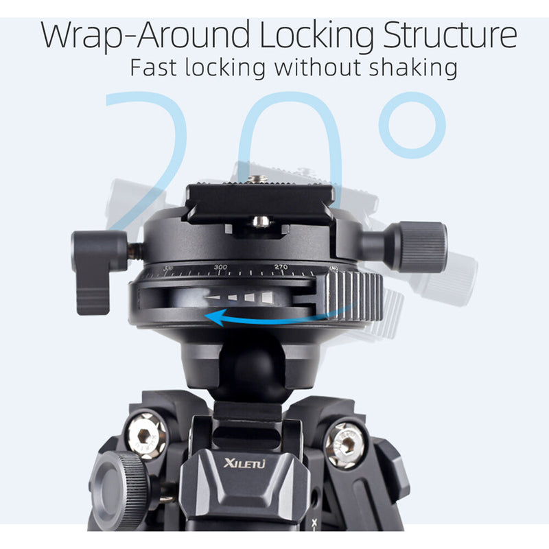 XILETU X255SC Carbon Fiber Tripod with Low-Profile Arca-Type Head