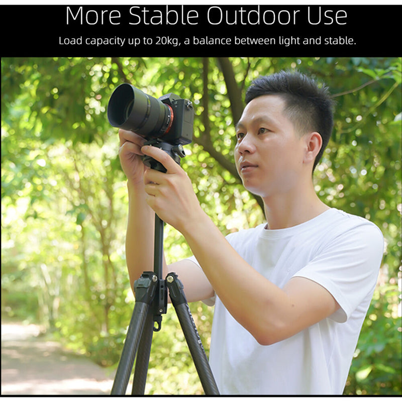 XILETU X255SC Carbon Fiber Tripod with Low-Profile Arca-Type Head