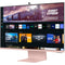 Samsung M80C 32" 4K HDR Smart Monitor with Webcam (Sunset Pink)
