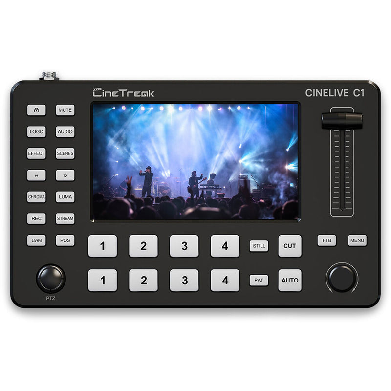 CineTreak CineLive CL-C1 Compact 4-Channel HDMI Streaming Video Switcher with 5" Display
