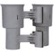 RoboCup Clamp-On Dual-Cup & Drink Holder (Gray)