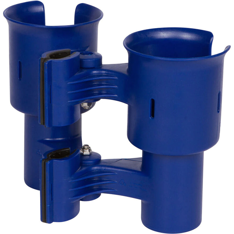 RoboCup Clamp-On Dual-Cup & Drink Holder (Navy)