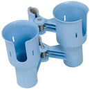 RoboCup Clamp-On Dual-Cup & Drink Holder (Light Blue)