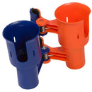 RoboCup Clamp-On Dual-Cup & Drink Holder (Navy & Orange)