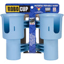 RoboCup Clamp-On Dual-Cup & Drink Holder (Light Blue)