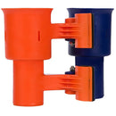 RoboCup Clamp-On Dual-Cup & Drink Holder (Navy & Orange)