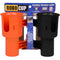 RoboCup Clamp-On Dual-Cup & Drink Holder (Orange & Black)