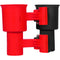 RoboCup Clamp-On Dual-Cup & Drink Holder (Red & Black)