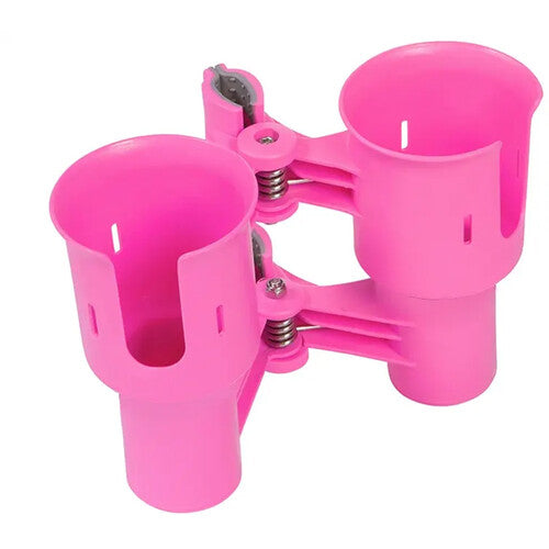 RoboCup Dual-Cup Portable Caddy (Hot Pink, EZ-Spring)