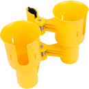 RoboCup Clamp-On Dual-Cup & Drink Holder (Yellow)