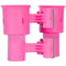 RoboCup Dual-Cup Portable Caddy (Hot Pink, EZ-Spring)