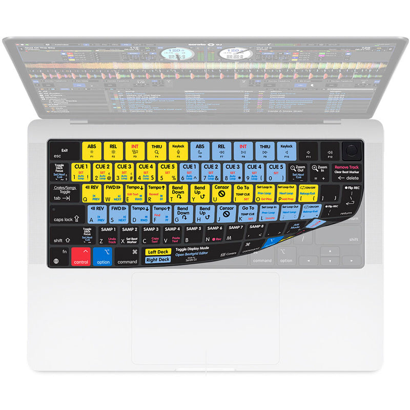 KB Covers Serato DJ Keyboard Cover for MacBook Pro 14" and 16" (2021 and Later)