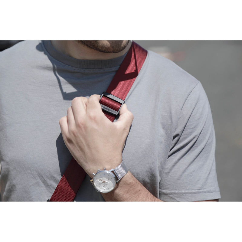 SPINN.DESIGN Adjustable Comfort Camera Strap (Red)