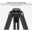 Leofoto LVC-193C Carbon Fiber Twin-Leg Tripod with BV-15 Video Head System