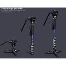 Leofoto MV-324C Carbon Fiber Monopod with BV-10 Fluid Video Head