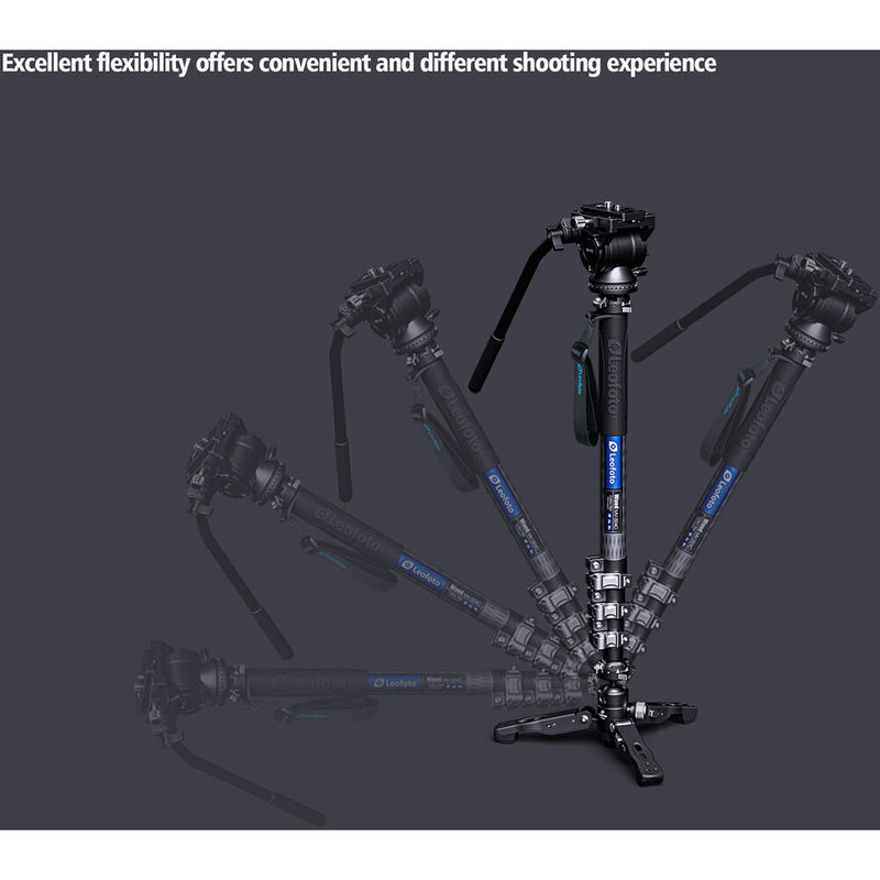 Leofoto MV-324C Carbon Fiber Monopod with BV-10 Fluid Video Head