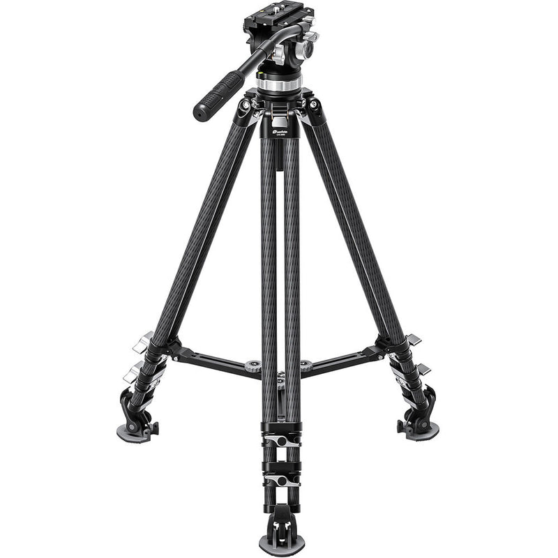 Leofoto LVC-253C Carbon Fiber Twin Leg Tripod with BV-15 Video Head System