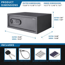 Barska WL120 WardenLight LED Digital Keypad Security&nbsp;Safe
