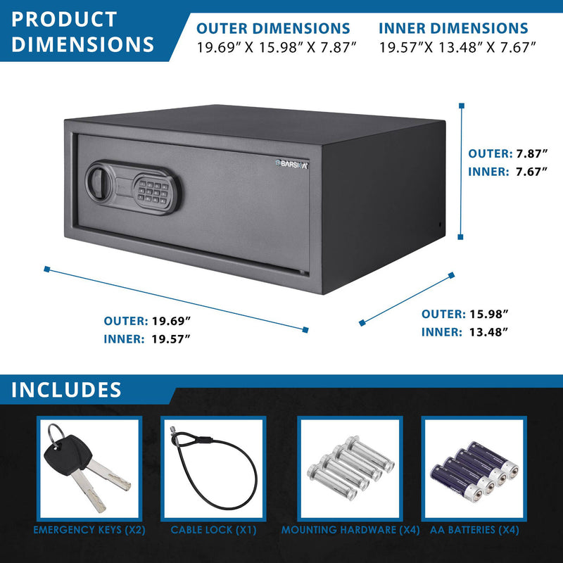 Barska WL120 WardenLight LED Digital Keypad Security&nbsp;Safe
