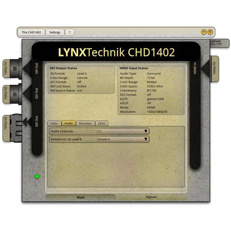 Lynx Technik AG yellobrik CHD 1402 HDMI to 12G-SDI Converter