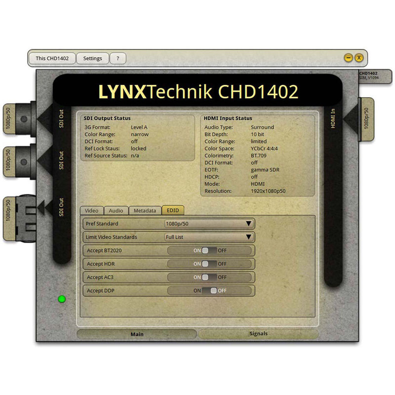 Lynx Technik AG yellobrik CHD 1402 HDMI to 12G-SDI Converter