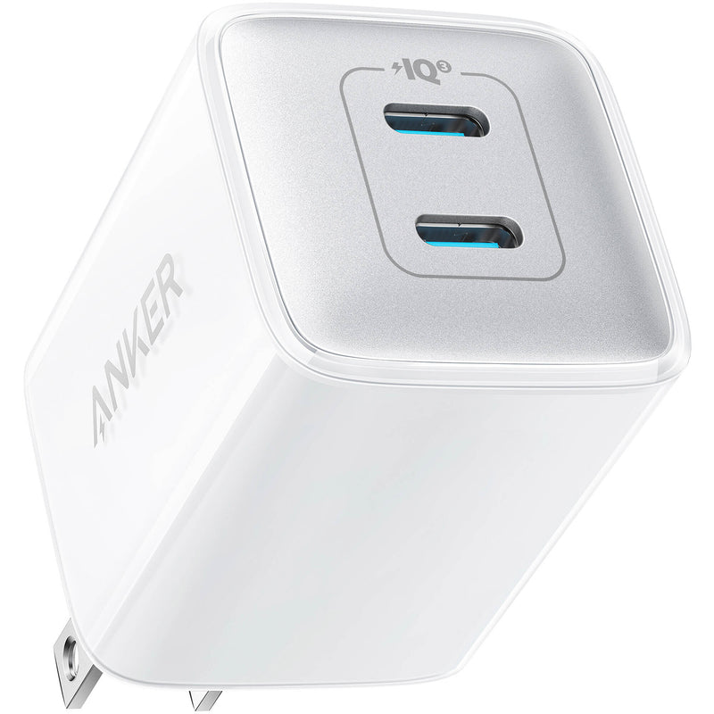 ANKER 521 Nano Pro 2-Port USB-C 40W Wall Charger (Arctic White)