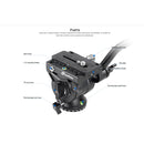 Leofoto LVC-193C Carbon Fiber Twin Leg Tripod with BV-10 Video Head