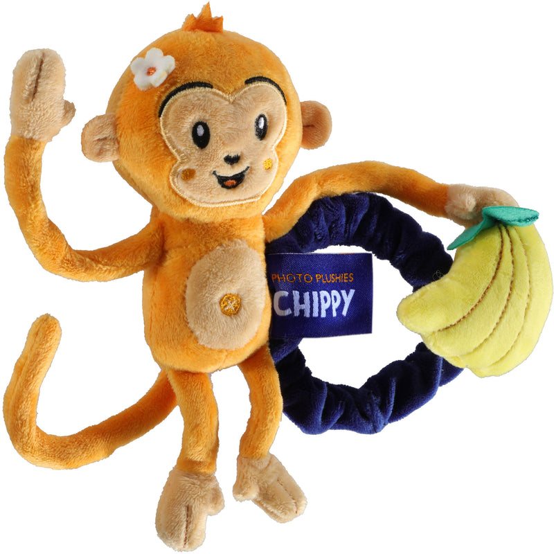 Vello Chippy Monkey Photo Plushie